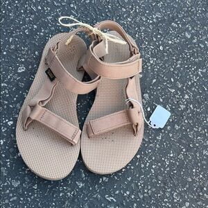Teva Beige Strappy Sandals